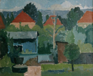 Alex Dose, Kleinzschachwitz, Öl auf Hartfaser, Dresden, Gotha, Erfurt