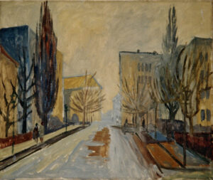 Alex Dose, Dresden-Striesen, Hepkestraße, Öl auf Hartfaser, Dresden, Gotha, Erfurt