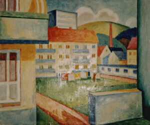 Alex Dose, Dresden-Striesen, Glashütter Straße, Öl auf Hartfaser, Dresden, Gotha, Erfurt