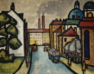 Alex Dose, Leningrad, St. Petersburg, Öl auf Hartfaser, Dresden, Gotha, Erfurt