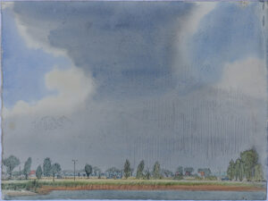 Alex Dose, Peitzer Teichlandschaft, Tusche, Dresden, Gotha, Erfurt