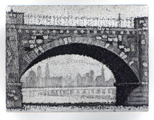 Alex Dose, Albertbrücke Dresden, Radierung, Dresden, Gotha, Erfurt