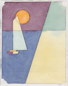 Alex Dose, signiert, Aquarell/Bleistift, Dresden, Gotha, Erfurt